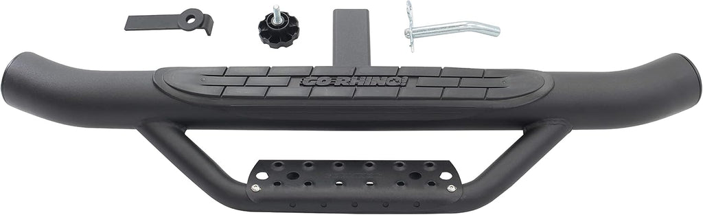 Go Rhino Dominator Hitch Step | 36" Mild Steel, Textured Black | D360T | Fits 2" Receivers