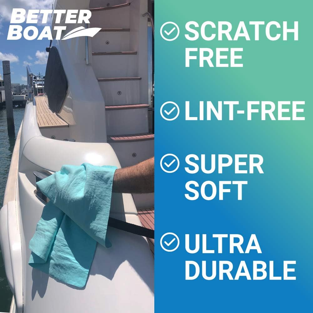 Super Absorbent Towels, Synthetic Chamois Cloth for Car and Boat Drying, Smooth Cooling Towel, Marine Grade Cleaning Supplies, PVA Shammy Dry Towel 1 Pack