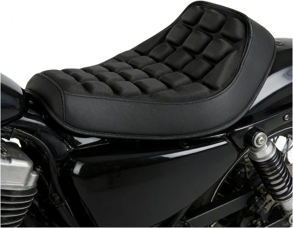 Motorcycle Seat Cushion for Yamaha V Star 650 Custom 1998–2017, Seat Pads with Eva Foam-Shock Absorbing Waterproof Non-Slip Base Motorcycle Accessories