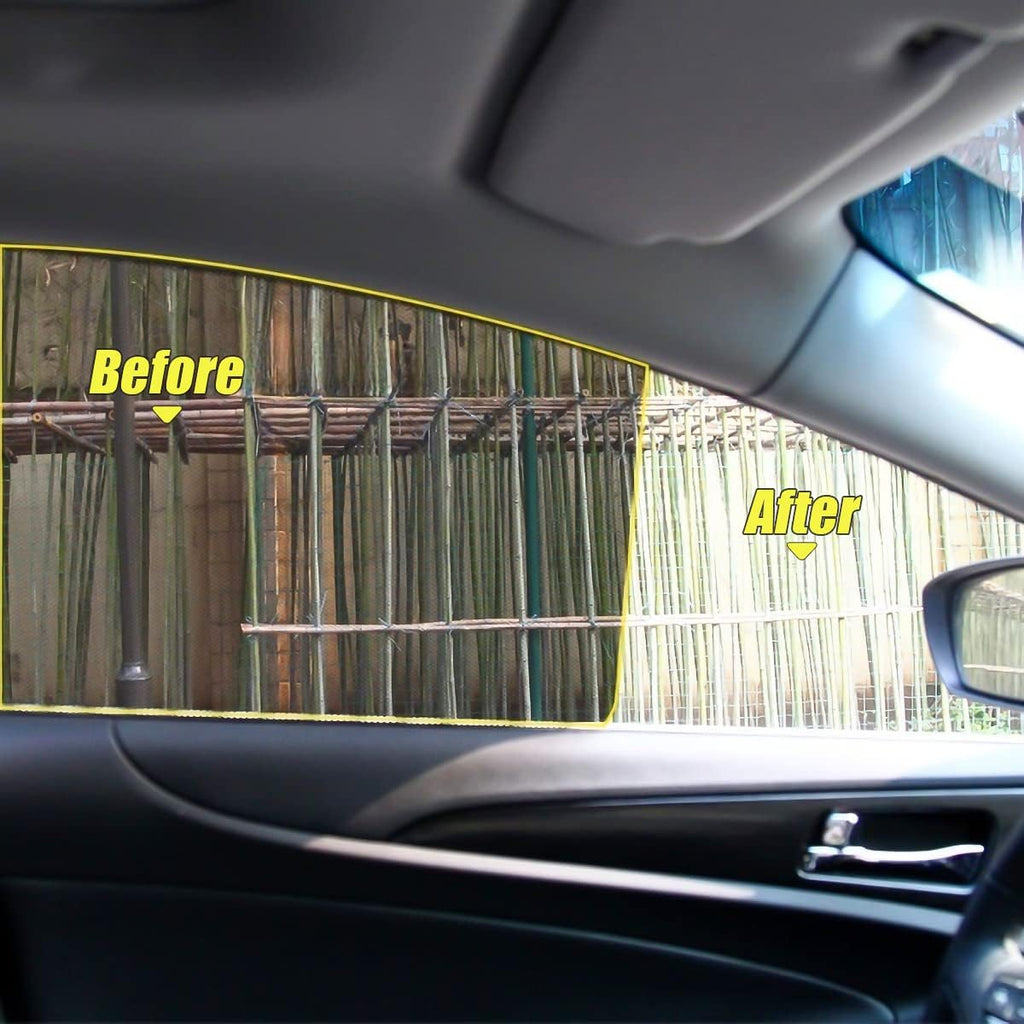Car Side Window Sunshade, 4 PCS Static Cling Films Stickers Sun Shade UV Rays Privacy Protector, Reuseable Washable Sun Shade for Most Cars, Vhicles, SUV