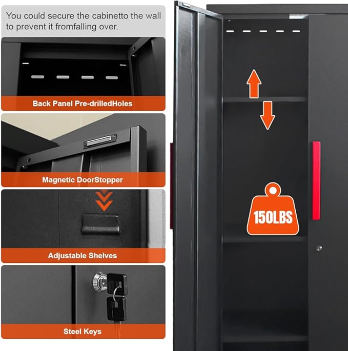 6-Pcs Garage Storage Cabinet System: Workshop Set - Image 5