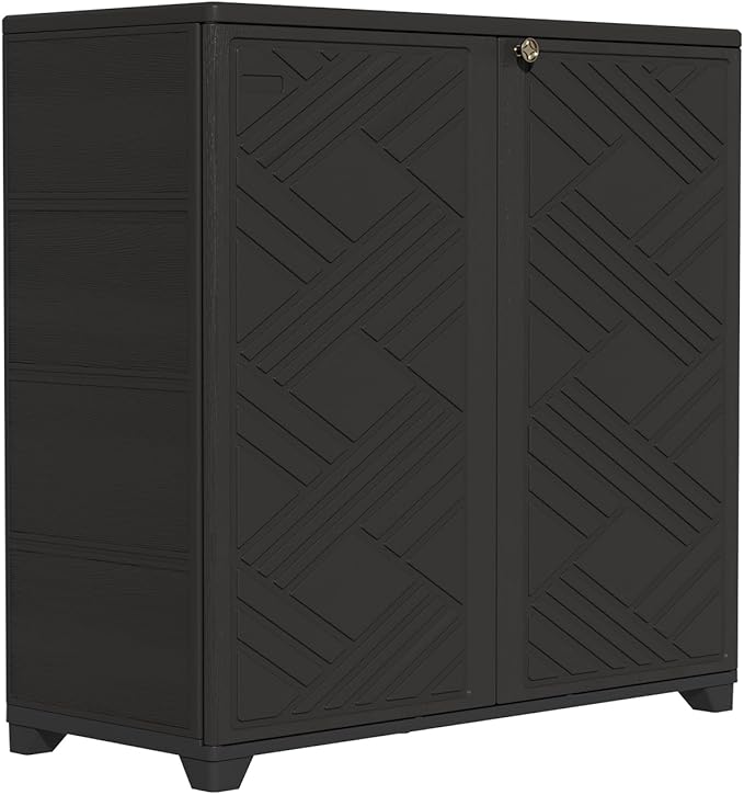 ZZM Indoor/Outdoor Storage Cabinet Waterproof, All Weather Outdoor Storage - Image 6