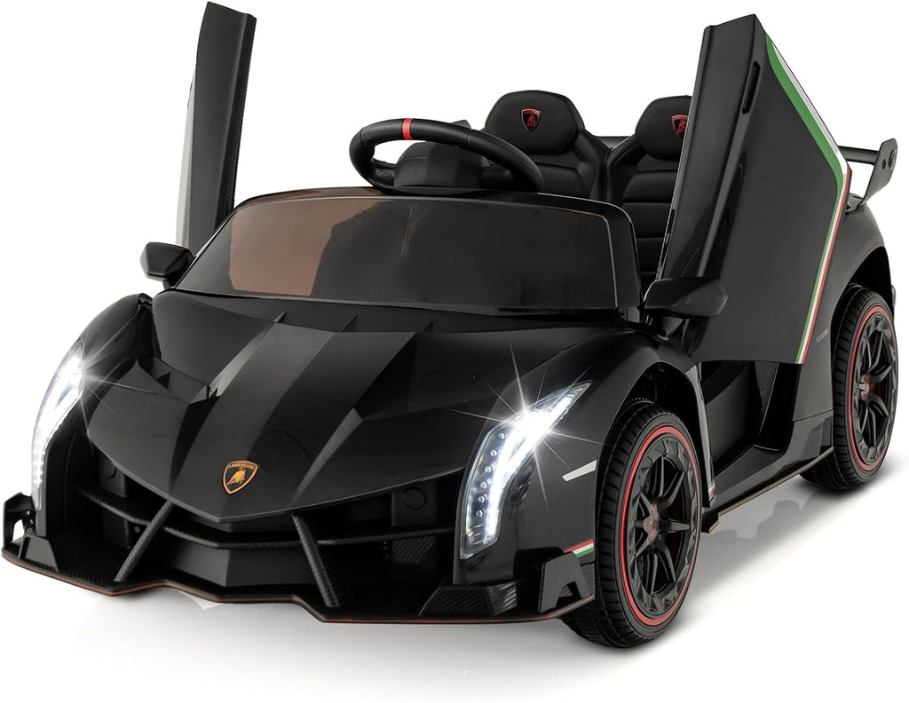 Costzon Ride on Car, Lamborghini Licensed 12V Battery Powered 4WD Sports Car