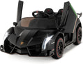 Costzon Ride on Car, Lamborghini Licensed 12V Battery Powered 4WD Sports Car