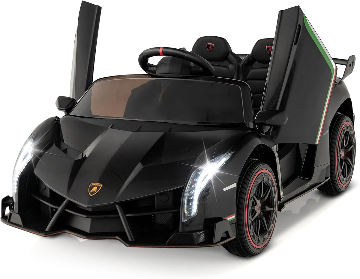 Costzon Ride on Car, Lamborghini Licensed 12V Battery Powered 4WD Sports Car