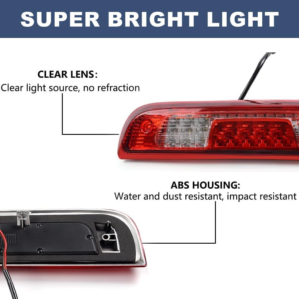 PIT66 LED 3rd Brake Light, Fit Silverado/Sierra 1500 2500HD 3500HD 2014-2018