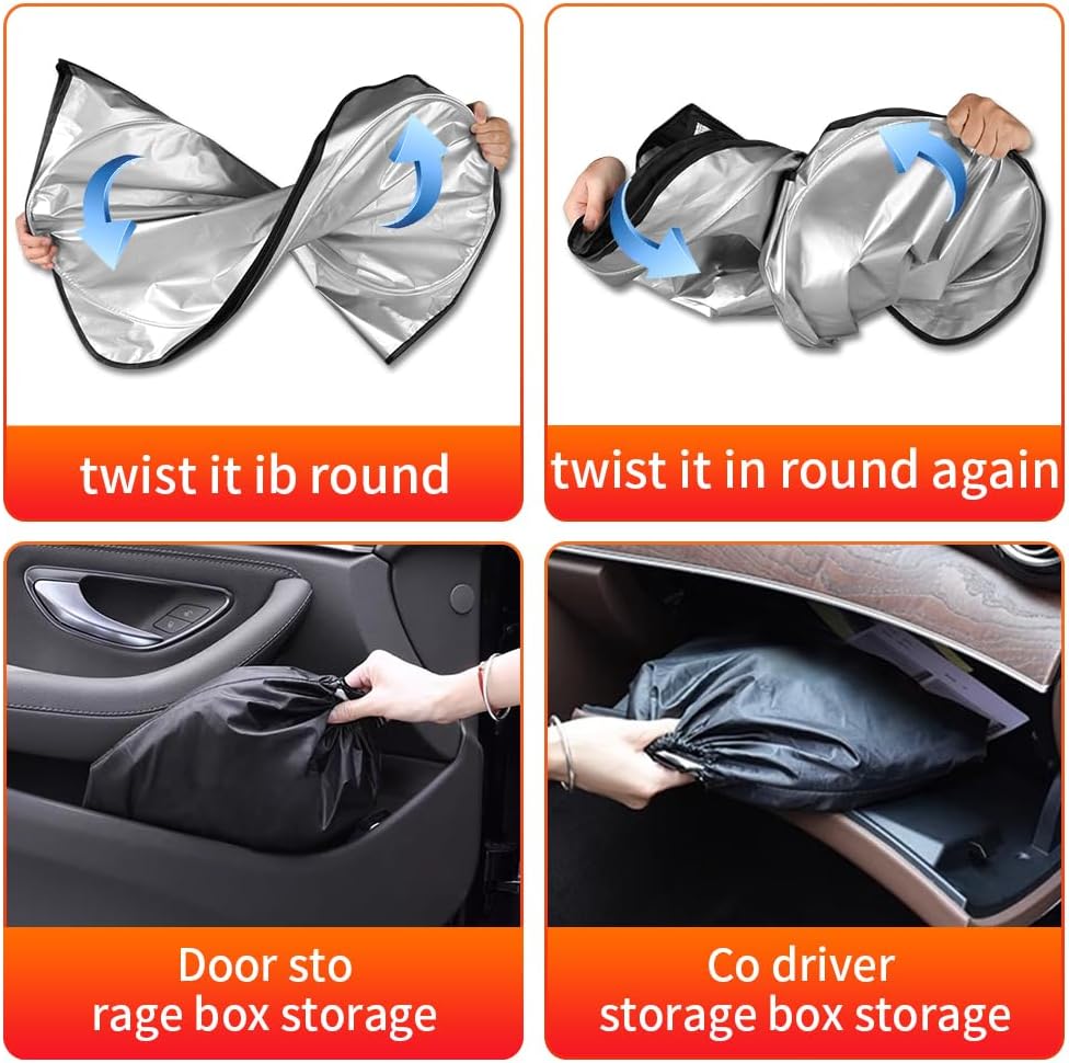 Car Sun Shade for Chevrolet Chevy Trax 2026 2025 2024 2023 2022 2021 2020 2019 2018 2017 2016 2015 Auto Interior Accessories Windshield Sunshade Foldable Protector Window Curtains Cover Visor