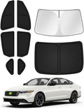 Sunshades for Honda Accord 2023-2025 2026 Accessories Windshield Sun Shade Side by Canvcle