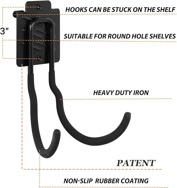 Wallmaster Boltless Shelving Hook Organizer Kit, Garage Heavy Duty Tool Storage - Image 2