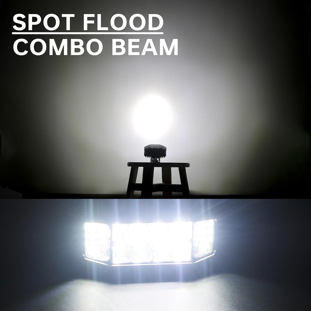 3 inch led pods, 2pcs 40w 12v flood, package contents