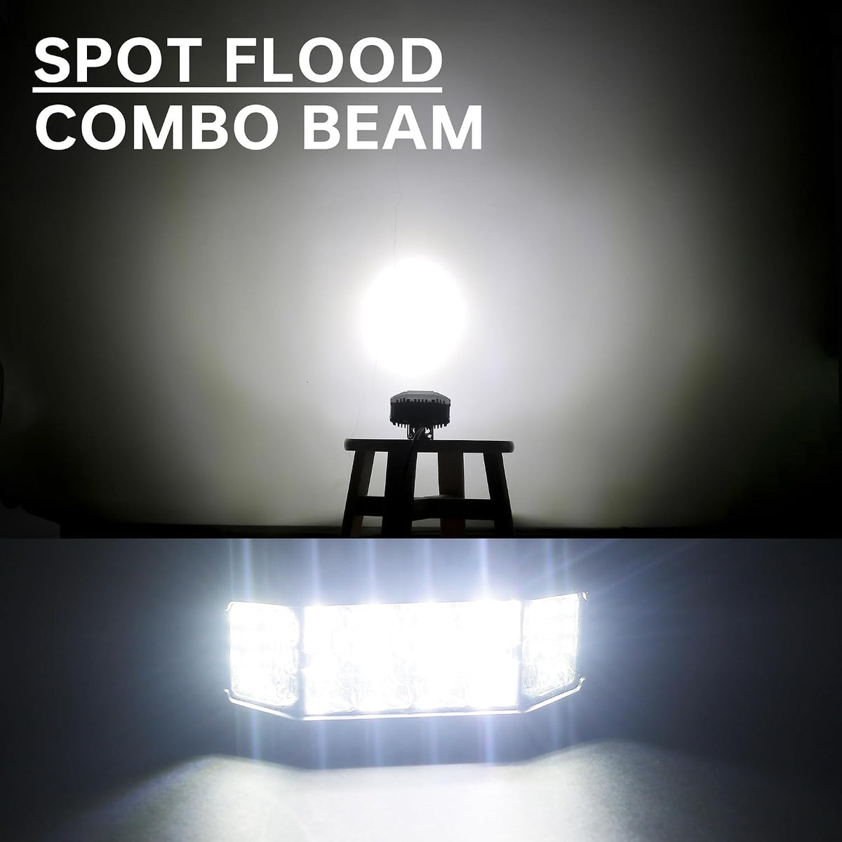 3 inch led pods, 2pcs 40w 12v flood, package contents