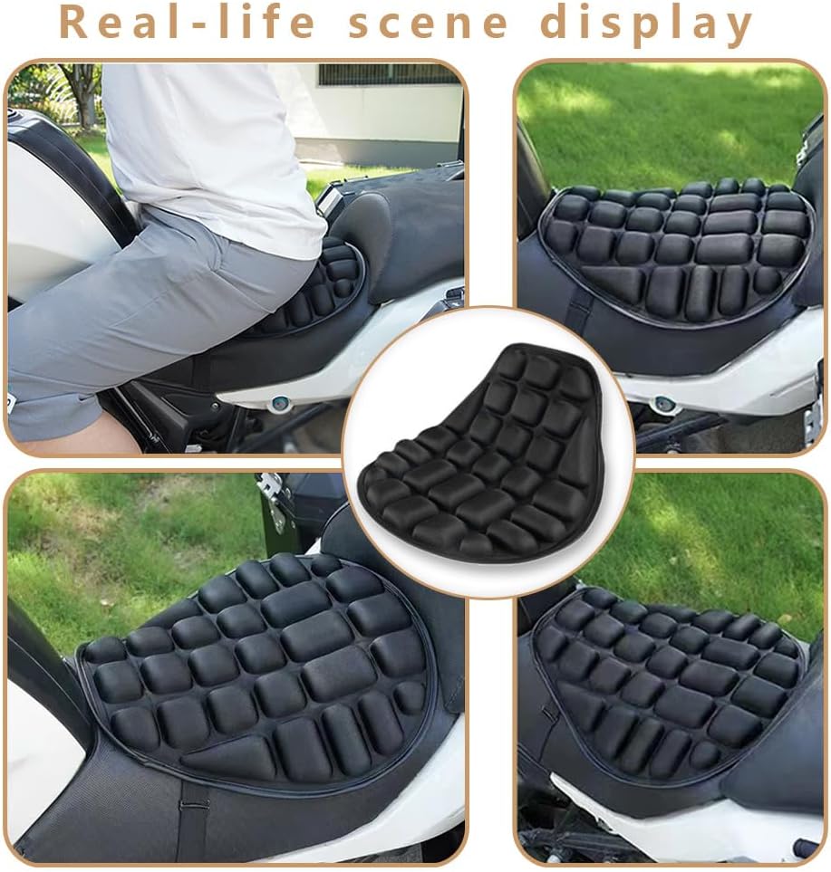 Motorcycle Seat Cushion for CFMoto 675NK 2025+, Waterproof Non-Slip Motorcycle Seat Cover Shock Absorption Breathable for Long Rides