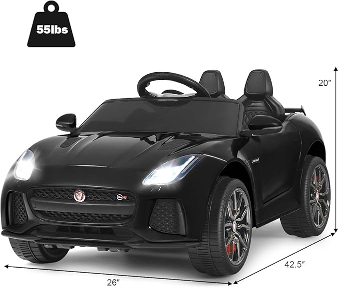 Costzon Ride on Car, 12V Licensed Jaguar F-Type SVR Battery Powered Kids' - Image 7