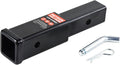 Receiver Tube 864333 Trailer Hitch Extender 7 inch Extension, Fits 2 inch Hitch Receiver, 3,500lbs G.T.W, Hitch Pin and Clip Included…