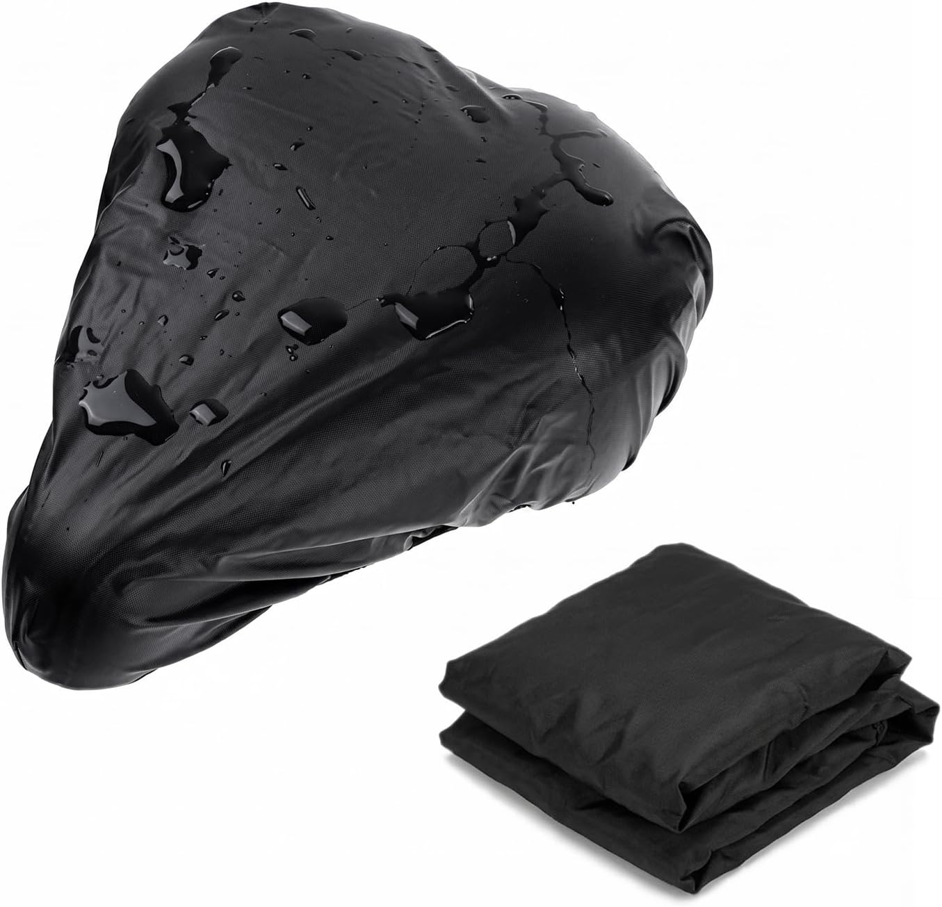 Bike Seat Rain Cover for City & Casual Bikes - Soft Silicone, Waterproof, Washable, Bicycle Seat Cushion Protector
