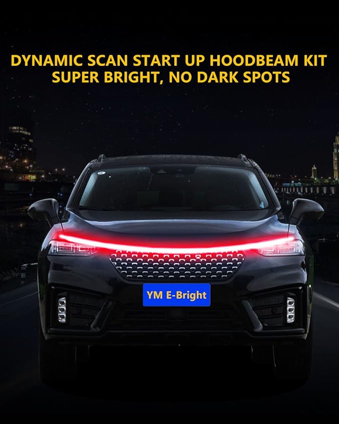 YM E-Bright Led Hood Light Strip Exterior Car Led Strip Light Waterproof - Image 5