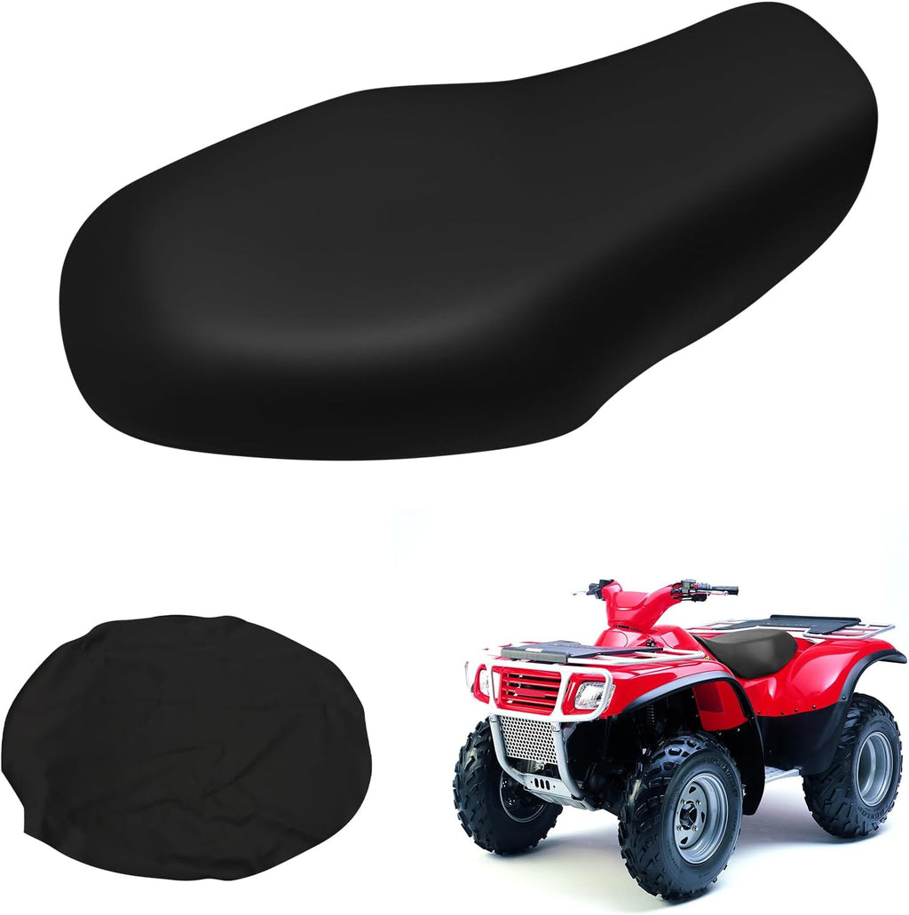 Leather Seat Cover Replacement for Kawasaki Prairie 1997-2003 300 400 650 KVF300 KVF400 2X4 4X4 KFV ATV Seat Accessories Black
