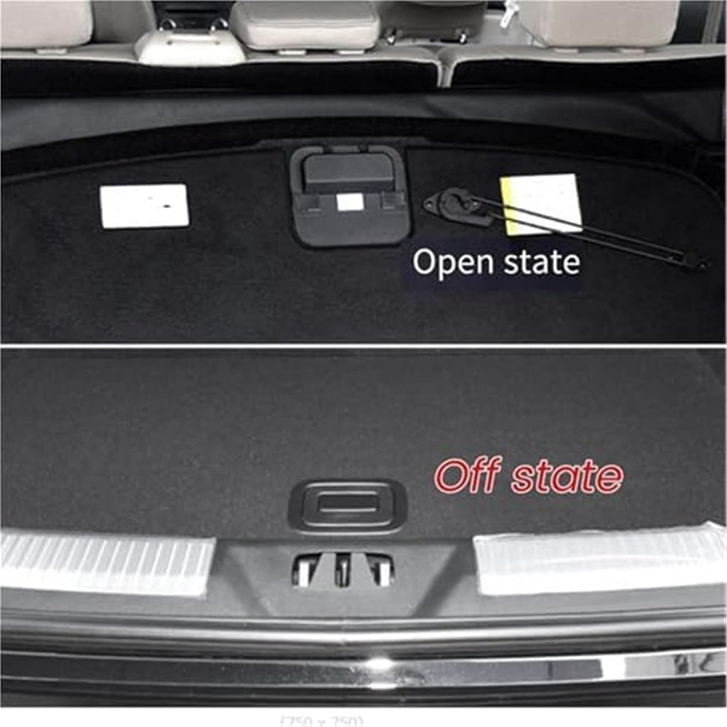 Car Rear Trunk Liner Cargo Boot Carpet Mat Handle Cover Compatible with Ford for Mondeo for Edge for Lincoln for Aviator Inner Floor