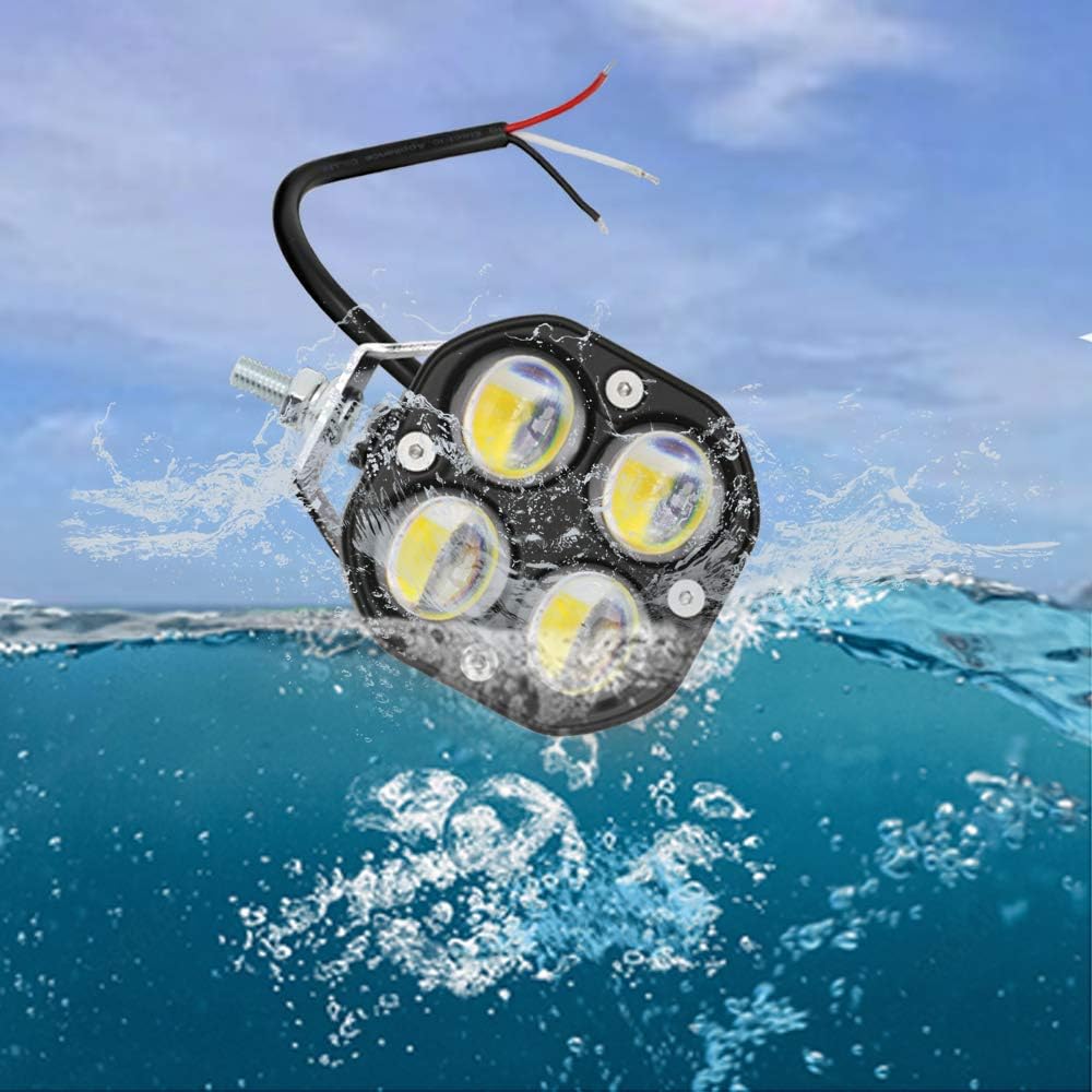 led pod lights driving fog lights amber/yellow white, package contents