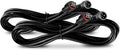 OPT7 Aura 2pc 4-Pin RGB 5ft Extension Wires, Compatible ONLY with Aura LED Light Kits, Waterproof Round Connector, for Car Interior, Underglow, Grille, Wheel Well, Engine Bay, Boat Lighting