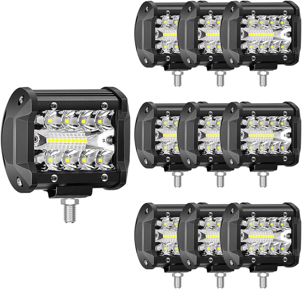 4 inch 60w led light pods 12v triple, main product view