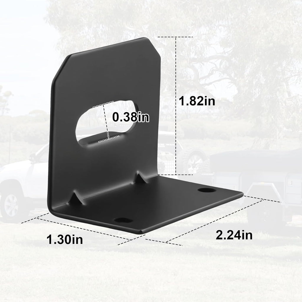 Universal Receiver Trailer Mounting Bracket, Compatible with 58300 58301, for 4 Way Trailer Plug and Trailers Wire Connector,Vehicle-Side Trailer Wiring Harness Mounting Bracket