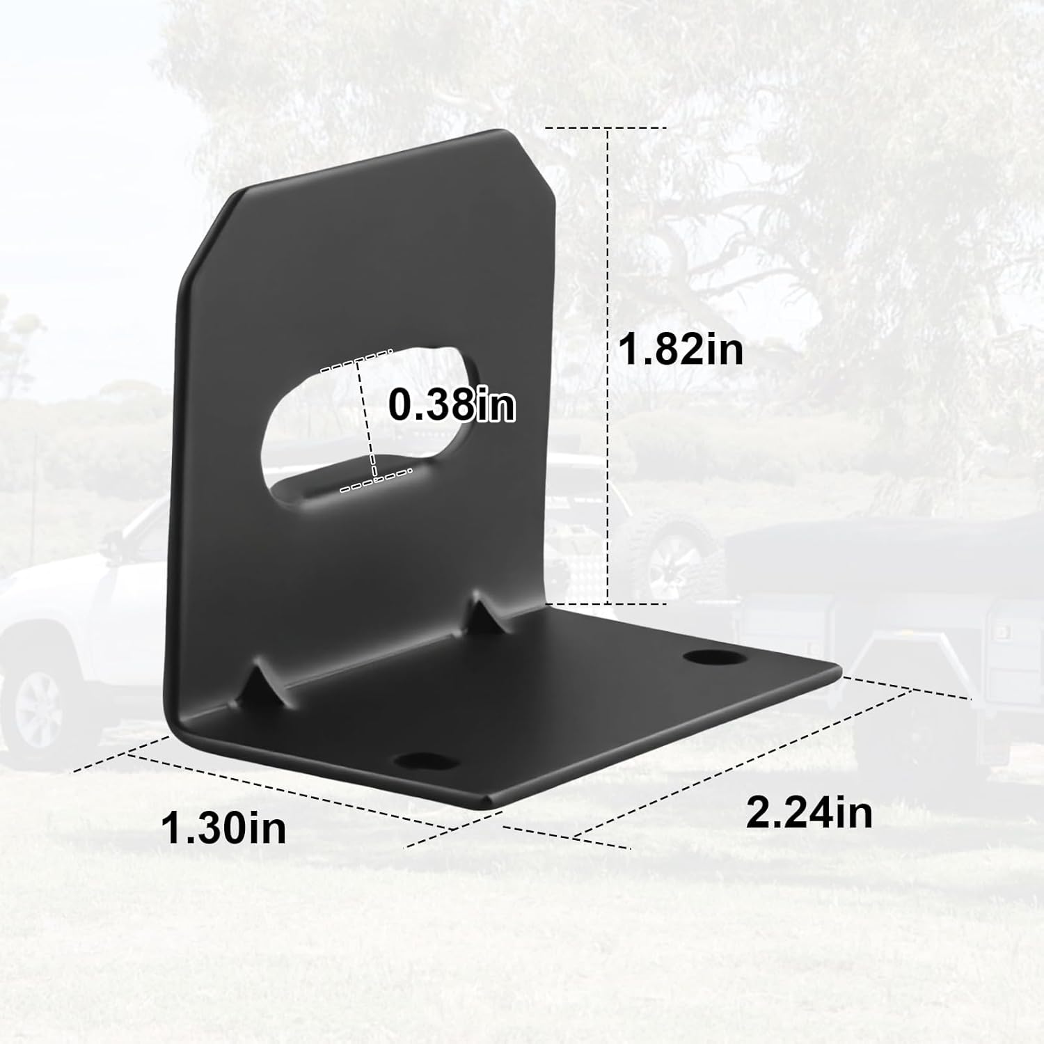 Universal Receiver Trailer Mounting Bracket, Compatible with 58300 58301, for 4 Way Trailer Plug and Trailers Wire Connector,Vehicle-Side Trailer Wiring Harness Mounting Bracket