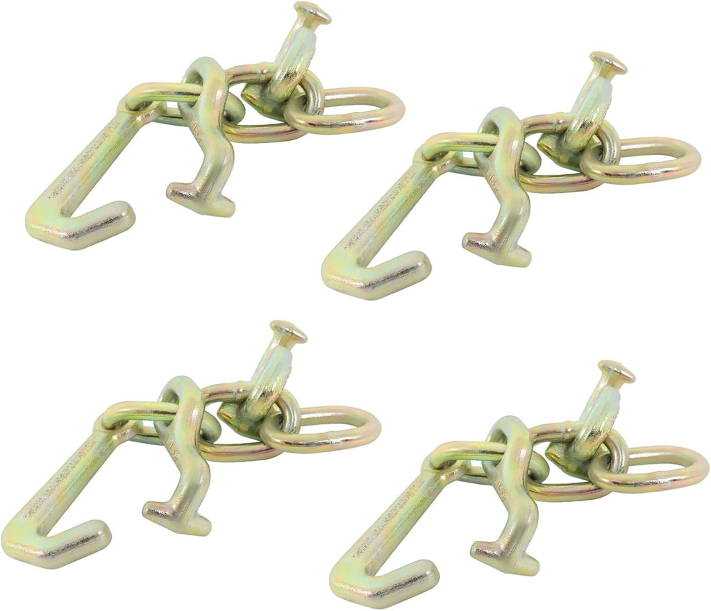 G70 Heavy Duty 4Pcs 5/16 RTJ Cluster Hook Set Replacement for Car Hauler Towing Trucks Wrecker ﻿