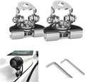 ijuicy 2 PCS Led Light Bar Mounting Brackets, Adjustable Hood Led Work Light Mount Bracket, Off Road Accessories, Ditch Light Brackets for Off Road Truck (Silver)