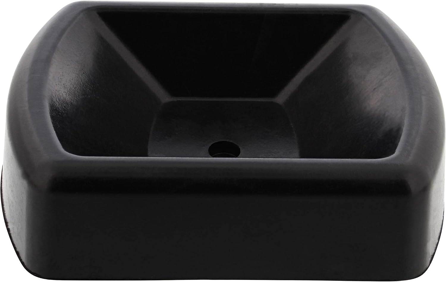 BISupply Trailer Wheel Chock for up to 6in Caster Wheel - 1pc Rubber Boat and RV Jack Block Jockey Trailer Wheel Dock