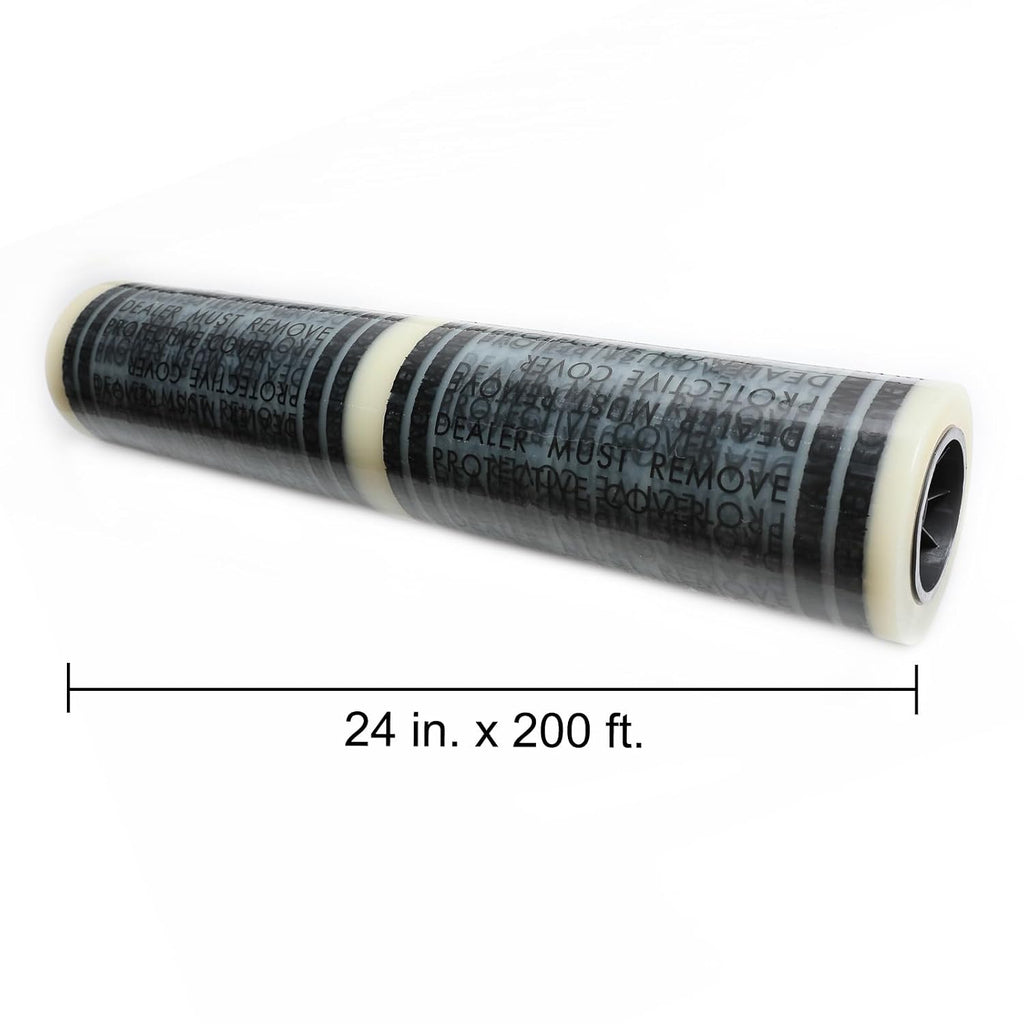 ARMOURISE 4 mil Adhesive Car Carpet Protector Film Roll, Sticky Car Floor Mats Protector Cover Sheets, 24" x 200'