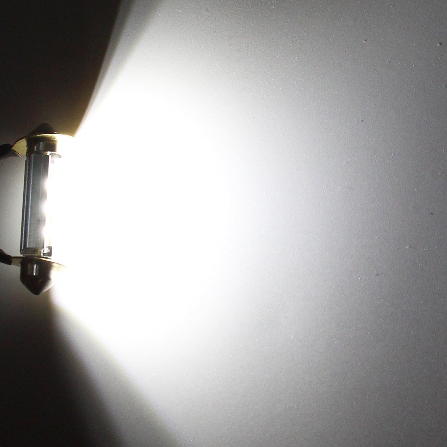 Alla Lighting 41mm/42mm 578 211-2 212-2 LED Festoon Bulbs, 6000K Xenon White CAN-Bus Interior Dome, Map, Trunk, Step Courtesy Lights Lamps