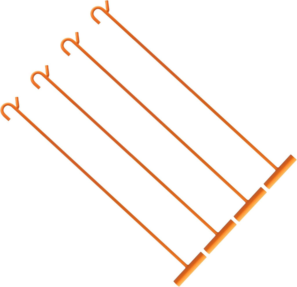 Heavy Duty 5th Wheel Pin Puller, 4 Pack 32" Solid Steel Chrome Plated Fifth Wheel Puller w/Hook