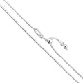 sterling silver round snake 0.8mm 0.9mm 1mm 1.2mm, main product view