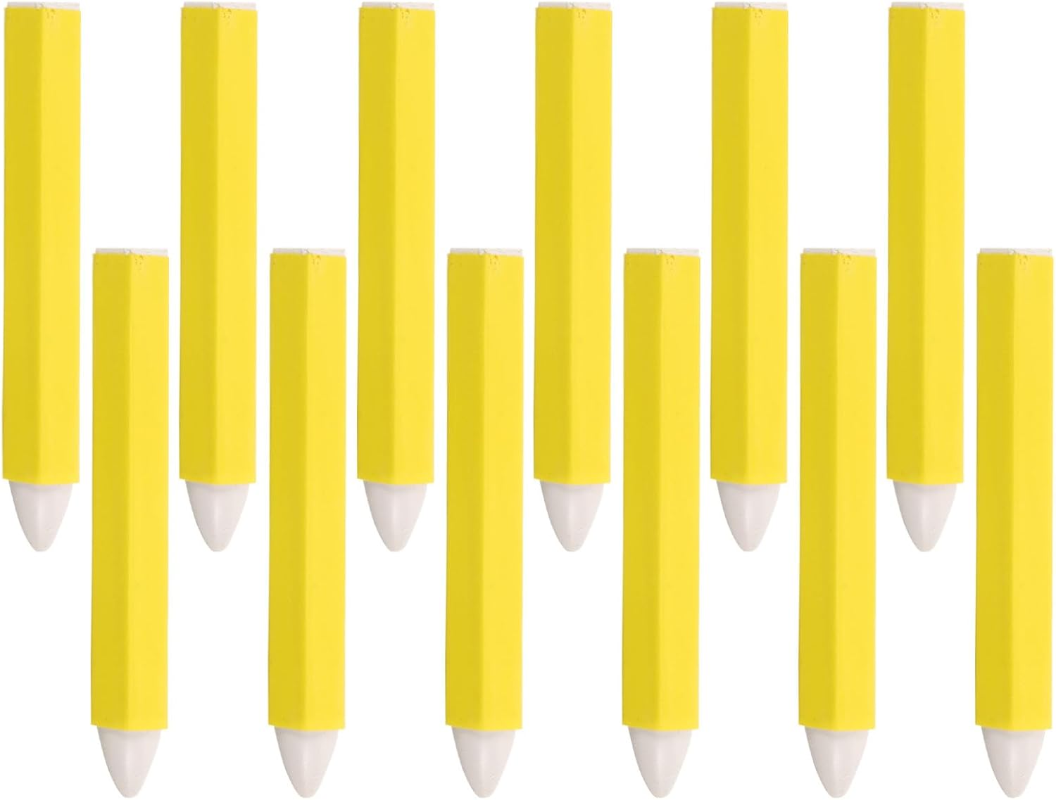 12pcs Waterproof Tire Paint Pen White Wax-based Tire Marker Pen Anti-slip Barrel for Smooth Marking for Repair Work and Logistics Work