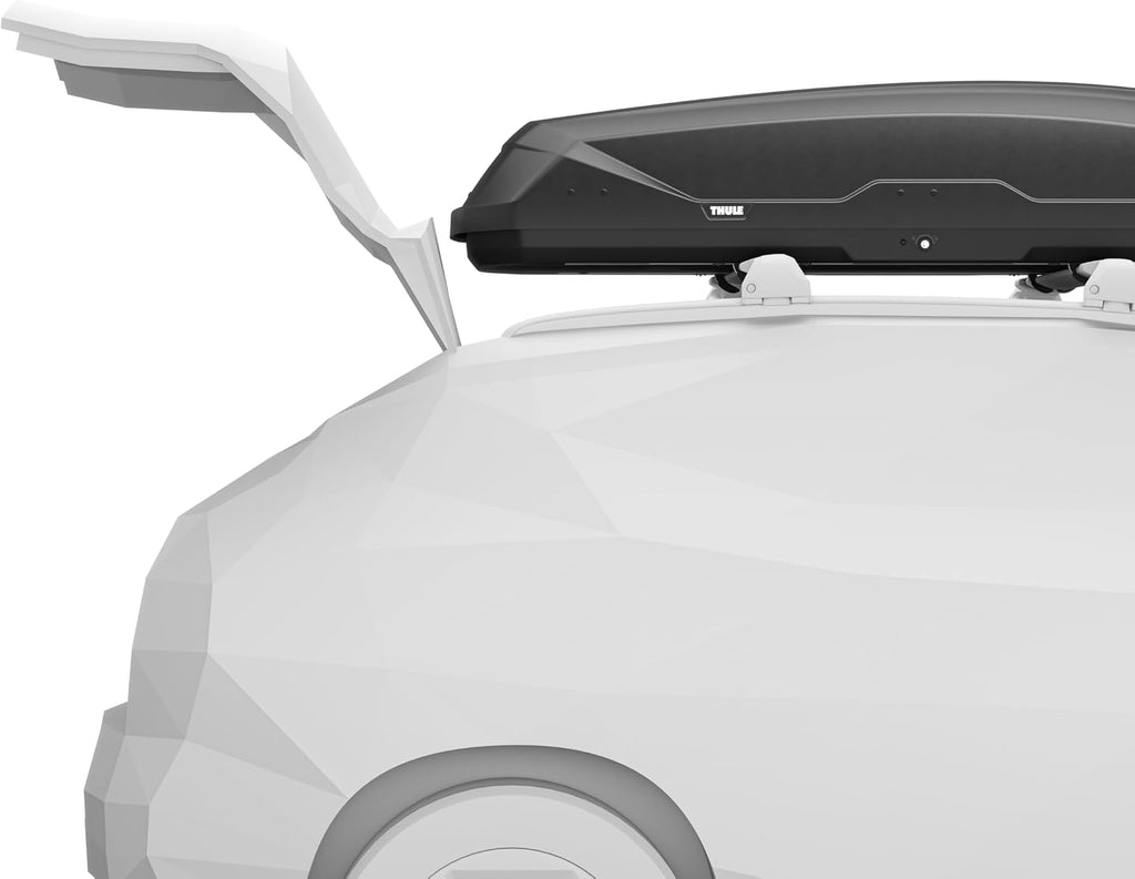 Thule Pulse 2 Aerodynamic roof Mounted Box, Size L, 16 cu ft, Dual-Sided Opening with Locks, Tool-Free Install, for SUVs, Trucks, Cars, EVs
