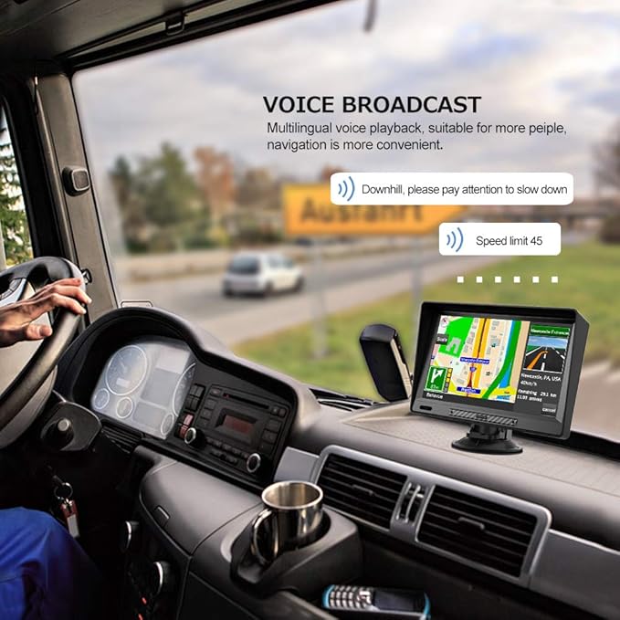 GPS Navigator for Car, Latest 2025 Map, 9 inch Touch Screen Real Voice Spoken - Image 2