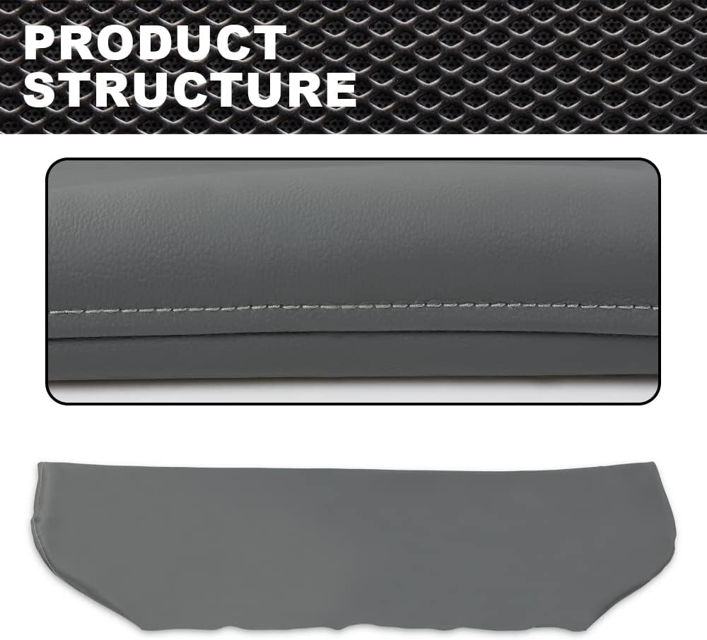 CNNELL Vinyl Seat Cover Bottom Compatible with Kawasaki Mule 400 600 610 UTV 4x4 Gray