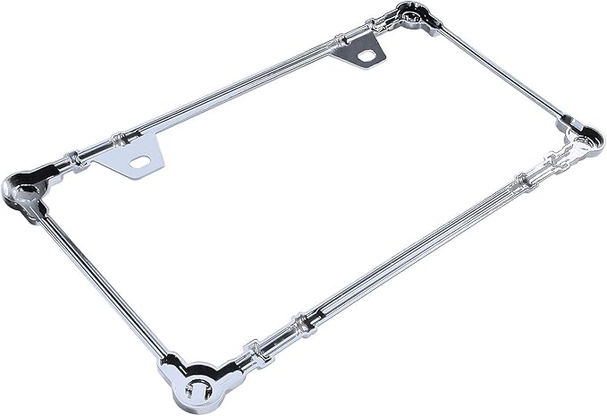 3D Chrome License Plate Frames, Pure Zinc Alloy Metal - Image 3