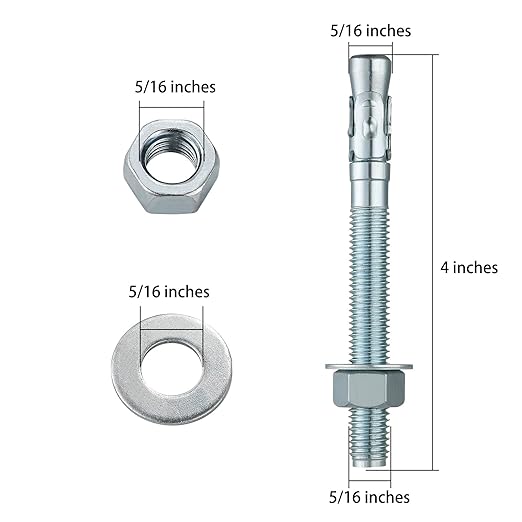 5/16x4" 100Pcs Inch Standard Fasteners - Image 2