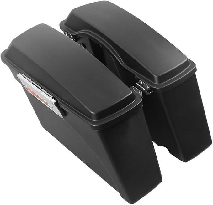 XFMT Motorcycle Saddlebags Matte Black Hard Saddle Bags Trunk - Image 4