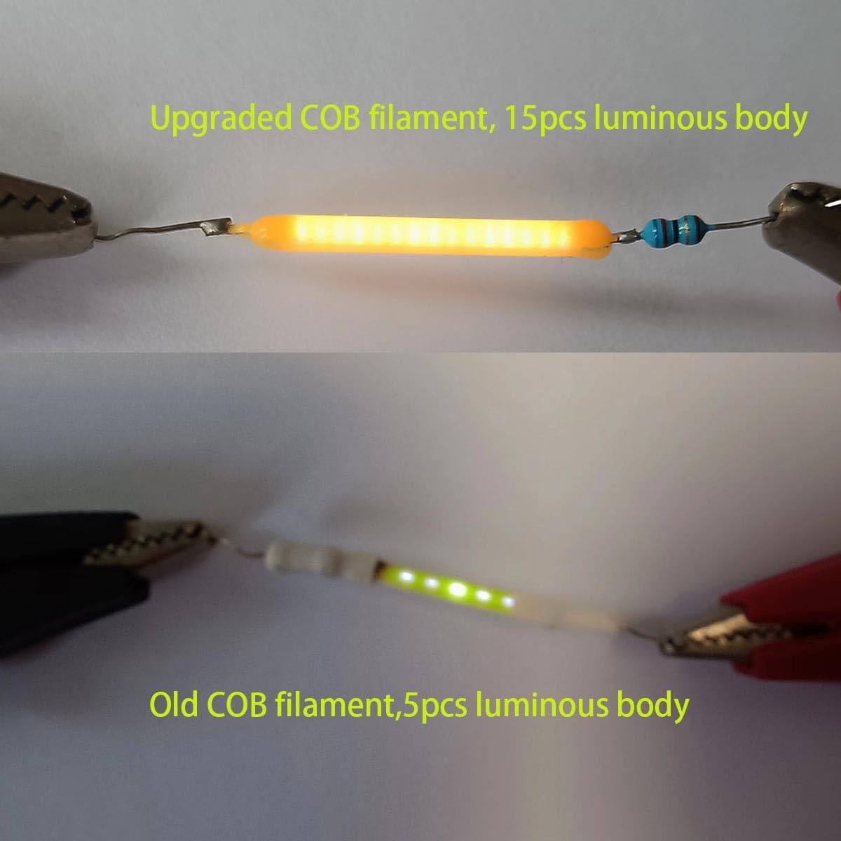 Weixuan 4 PCS LED Car Festoon Dome Interior Light 31MM 36MM 39MM 41MM COB Filament Reading Map Door Bulbs,Refrigerator Light Bulbs, RV Fridge Light Bulbs (Warm White, 39MM)