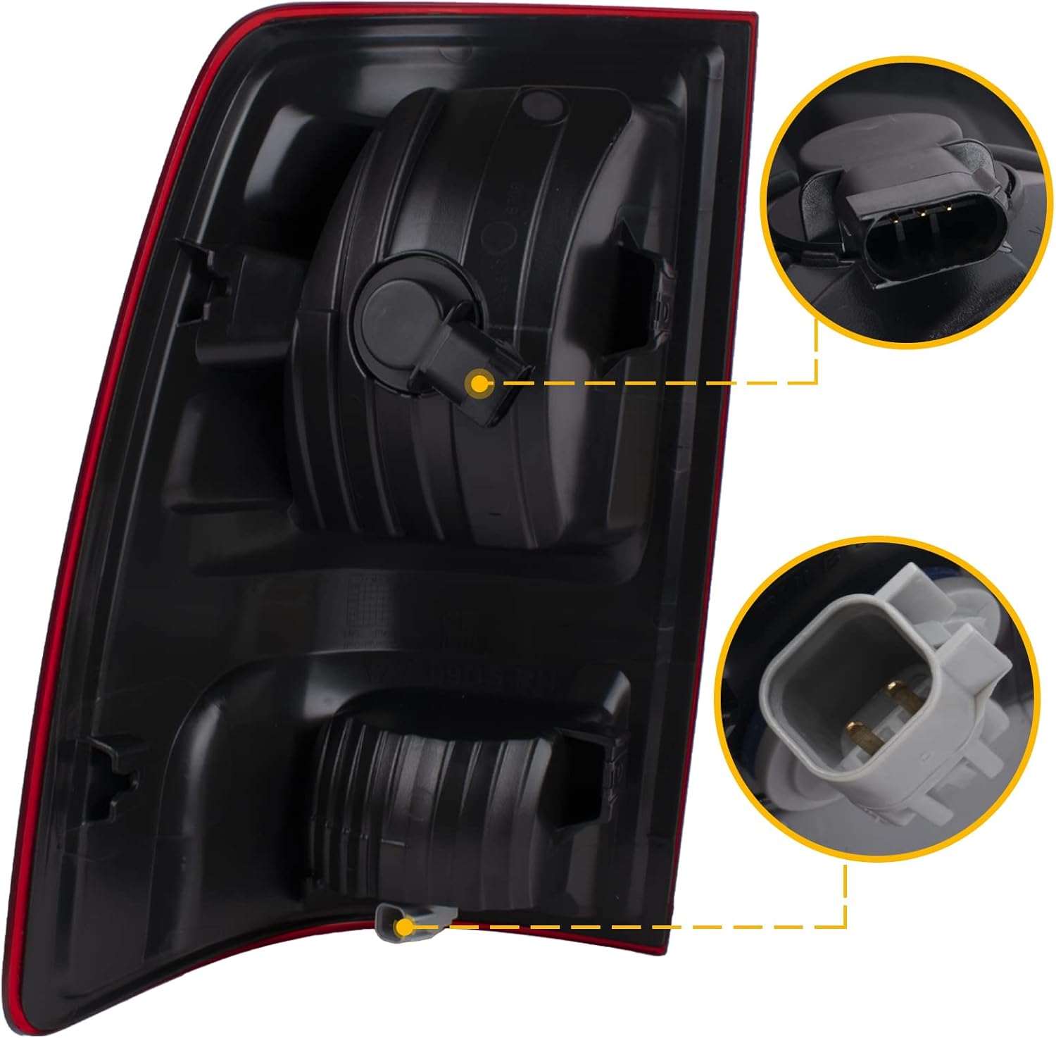 Boine Right Side Tail Light Compatible With 2009-2018 Dodge Ram 1500 2500 3500 - Bulb Included (Right Passenger Side)
