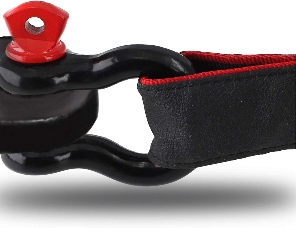 2Pcs 1/2 Inch D Ring Shackle, D Shackle Rugged 12 Ton(26,455 lbs) Maximum Break Strength, 2 Ton (4409 Lbs) Capacity