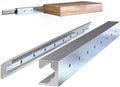 hovr solutions slim floating shelf bracket, 125lb, up, main product view