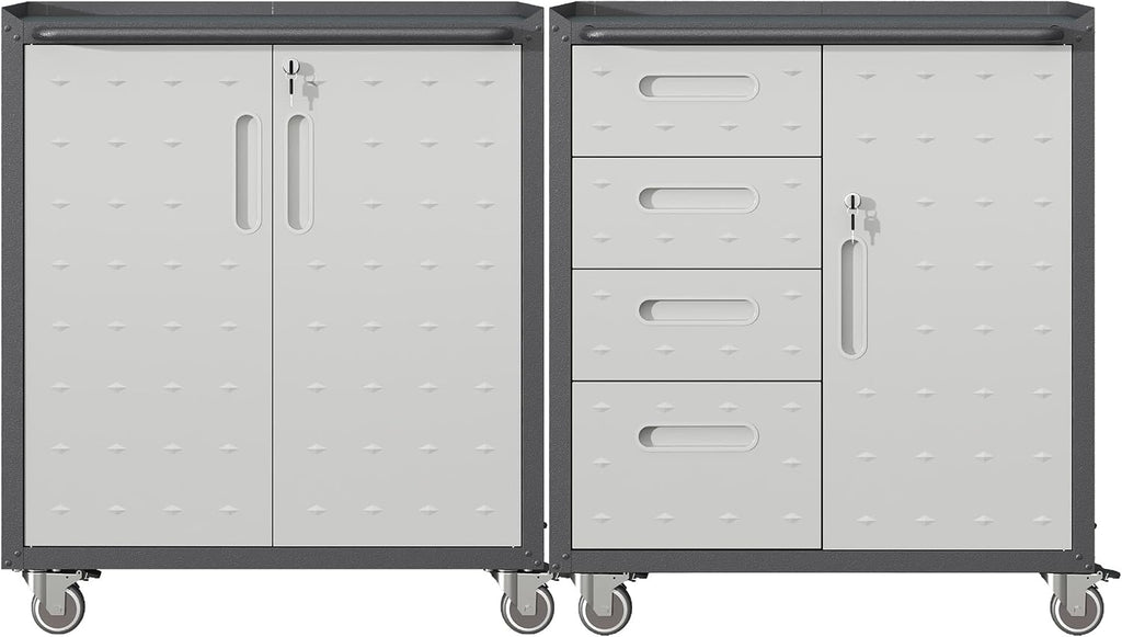 Metal Tool Cabinet, Garage Storage Cabinet System, Wall Cabinet & Locking
