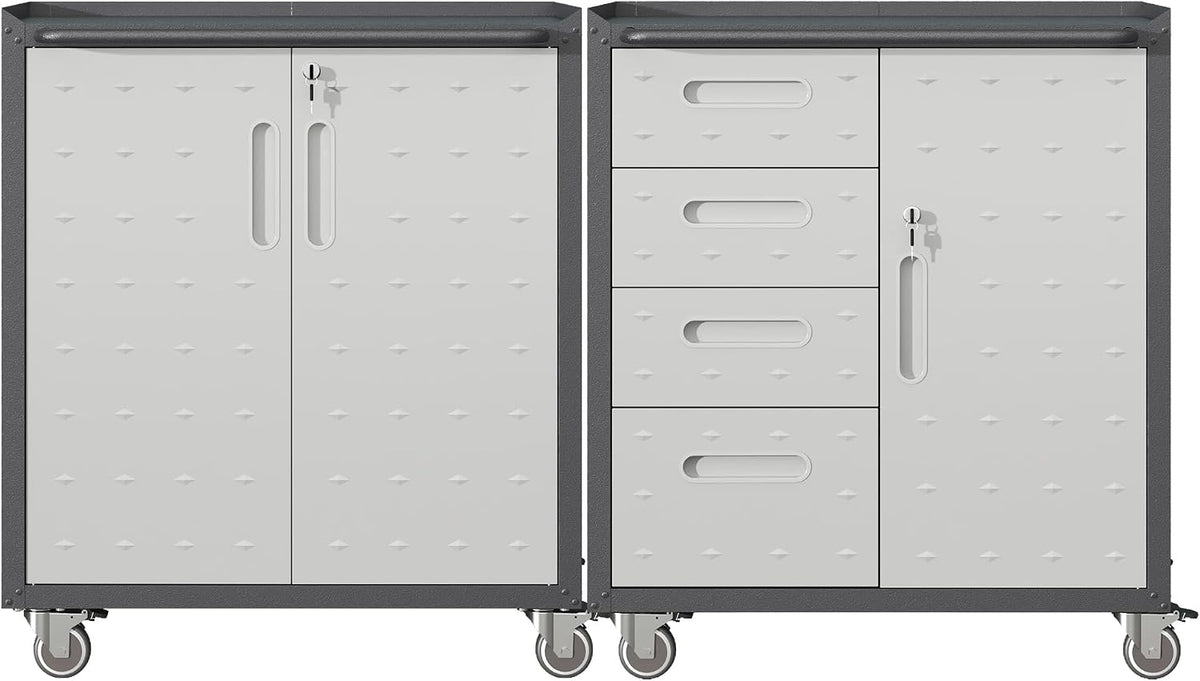 Metal Tool Cabinet, Garage Storage Cabinet System, Wall Cabinet & Locking