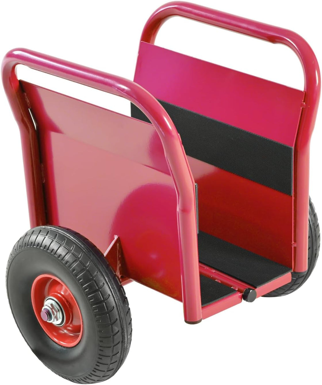 Heavy Duty Panel Dolly with Solid Rubber Tires for Heavy Material Handling