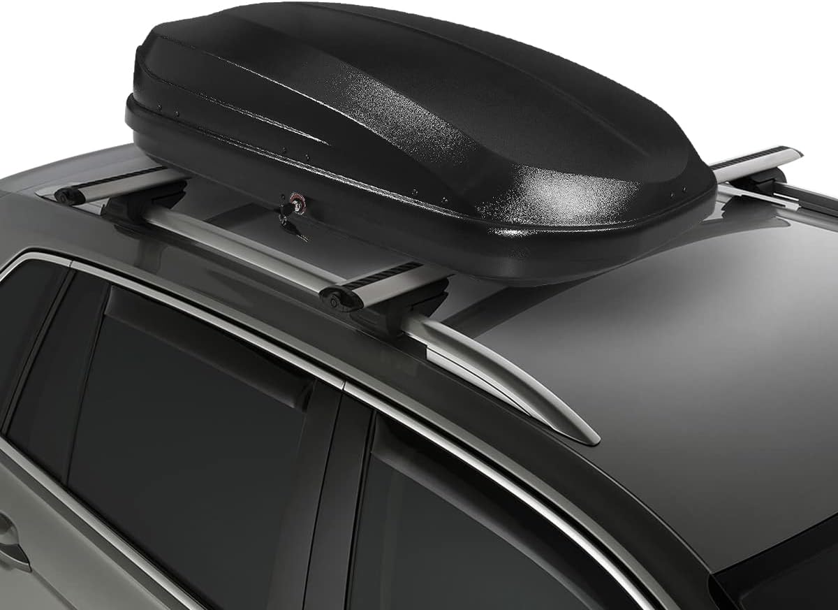 DNA Motoring Universal Heavy Duty Roof Storage Box Rooftop Cargo Carrier Luggage Case w/Keys,12.7 cu. ft. / 360L, PT-ZTL-8293-BK