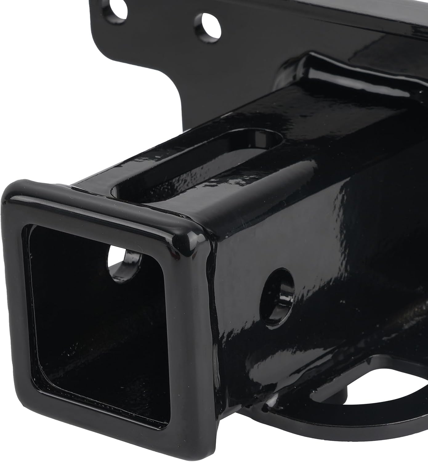 Rear Trailer Hitch Receiver 2" for Yamaha Grizzly 550 700 Kodiak 700 2007-2019 Bolt-On Powder Coat Carbon Steel